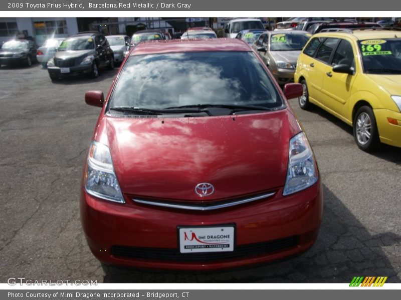 Barcelona Red Metallic / Dark Gray 2009 Toyota Prius Hybrid