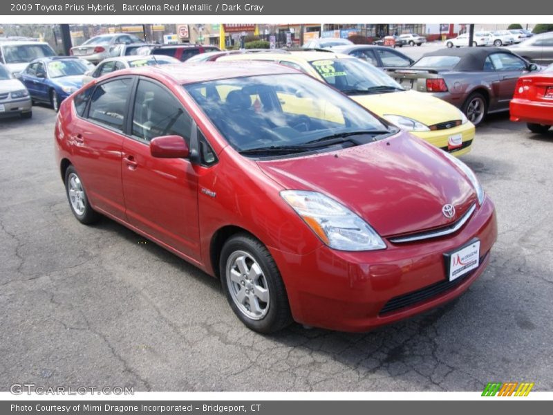 Barcelona Red Metallic / Dark Gray 2009 Toyota Prius Hybrid