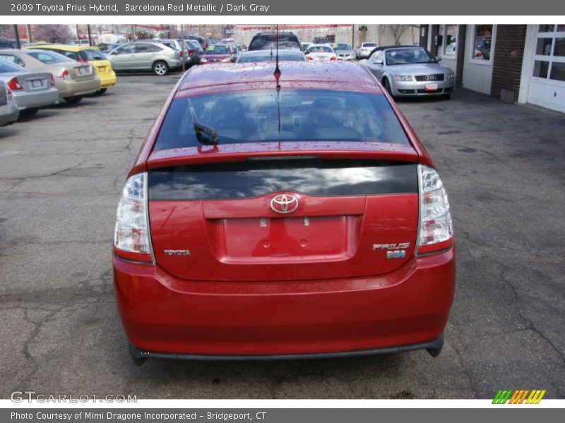 Barcelona Red Metallic / Dark Gray 2009 Toyota Prius Hybrid