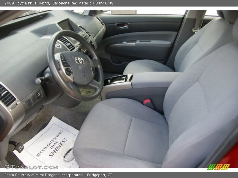 Barcelona Red Metallic / Dark Gray 2009 Toyota Prius Hybrid