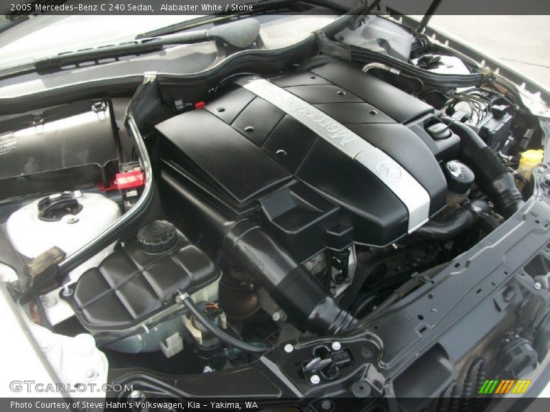 Alabaster White / Stone 2005 Mercedes-Benz C 240 Sedan