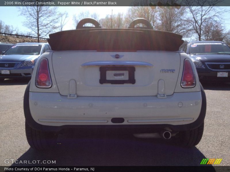 Pepper White / Black/Panther Black 2006 Mini Cooper Convertible