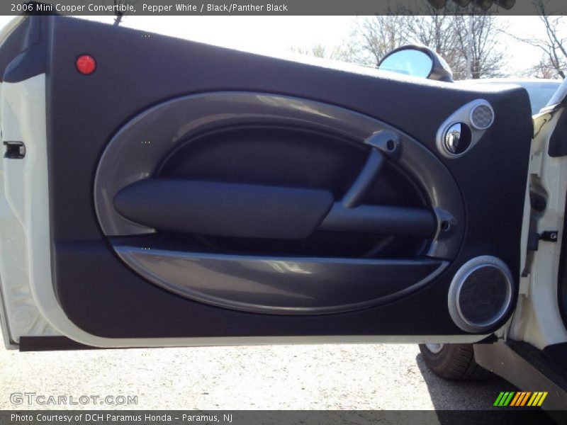 Pepper White / Black/Panther Black 2006 Mini Cooper Convertible