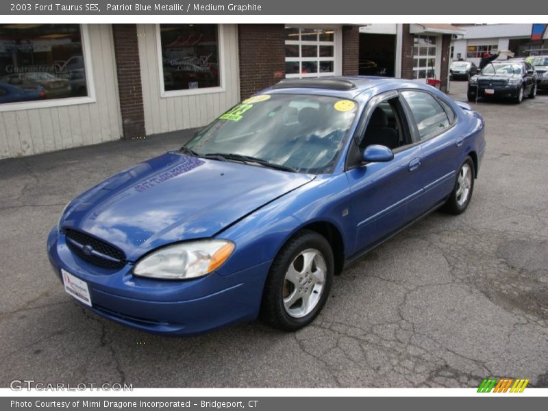 Patriot Blue Metallic / Medium Graphite 2003 Ford Taurus SES