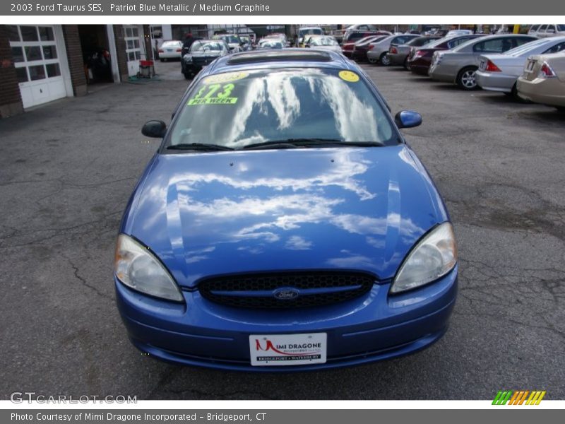 Patriot Blue Metallic / Medium Graphite 2003 Ford Taurus SES