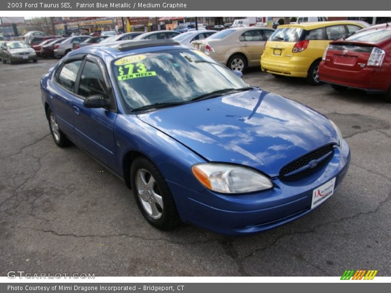Patriot Blue Metallic / Medium Graphite 2003 Ford Taurus SES