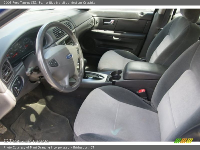 Patriot Blue Metallic / Medium Graphite 2003 Ford Taurus SES