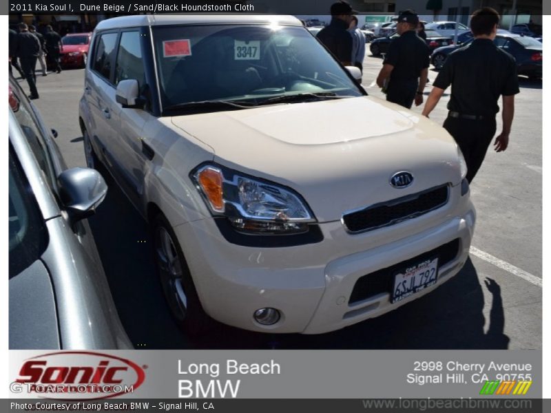 Dune Beige / Sand/Black Houndstooth Cloth 2011 Kia Soul !