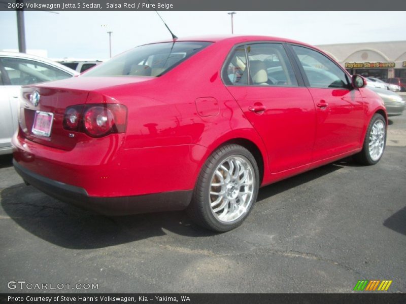 Salsa Red / Pure Beige 2009 Volkswagen Jetta S Sedan