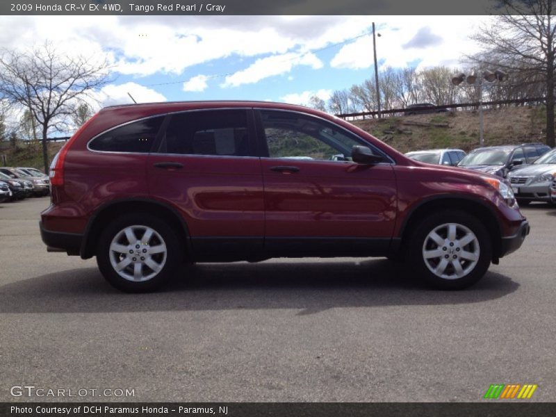 Tango Red Pearl / Gray 2009 Honda CR-V EX 4WD