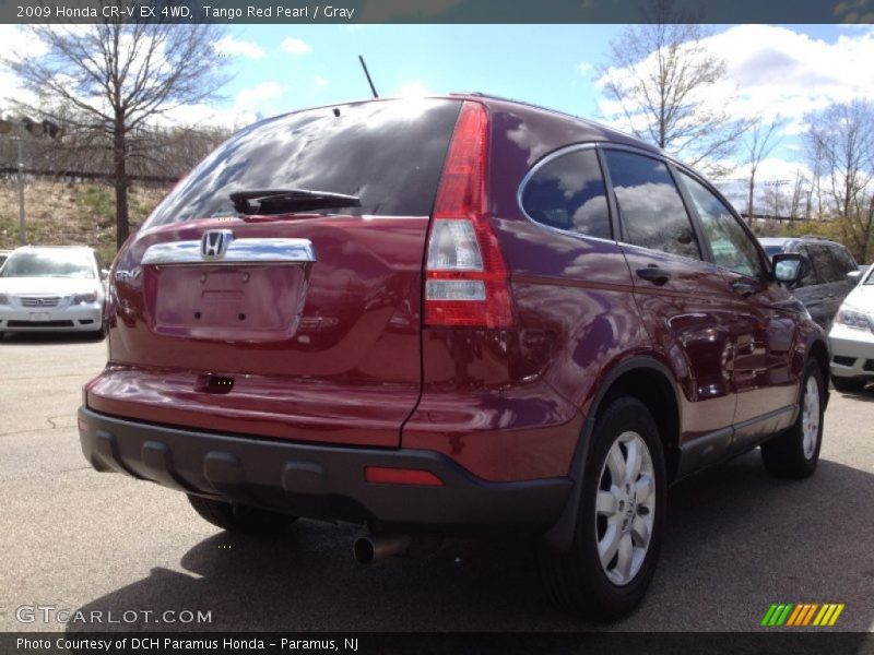 Tango Red Pearl / Gray 2009 Honda CR-V EX 4WD