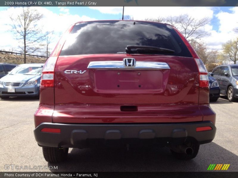 Tango Red Pearl / Gray 2009 Honda CR-V EX 4WD