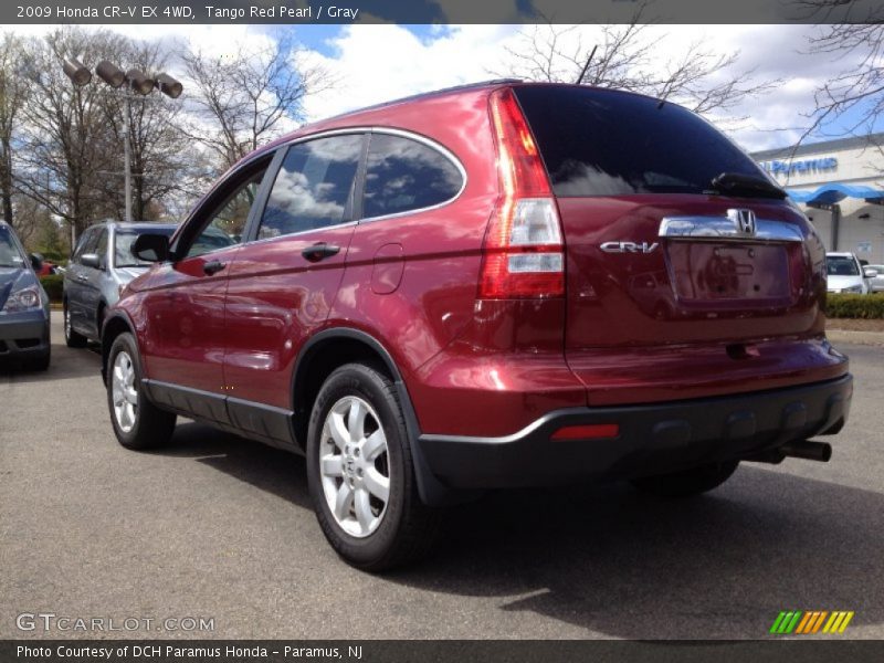 Tango Red Pearl / Gray 2009 Honda CR-V EX 4WD