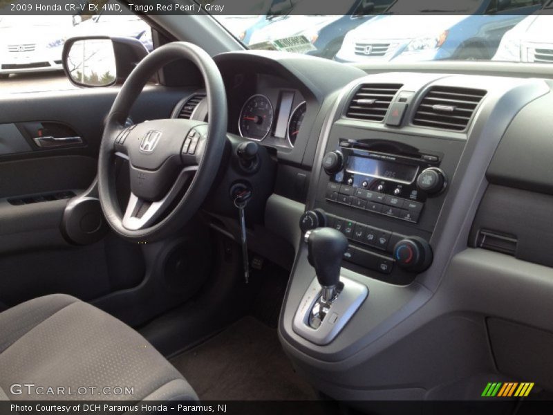 Tango Red Pearl / Gray 2009 Honda CR-V EX 4WD