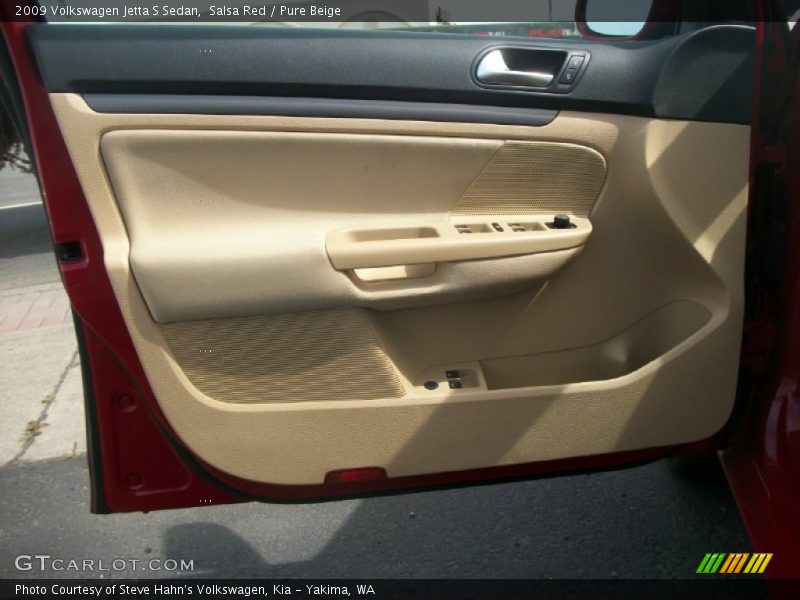 Salsa Red / Pure Beige 2009 Volkswagen Jetta S Sedan