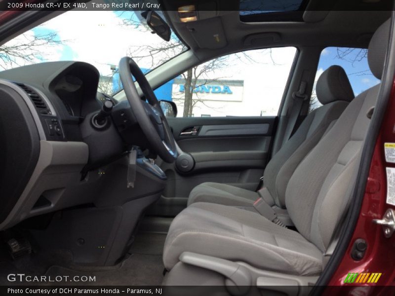 Tango Red Pearl / Gray 2009 Honda CR-V EX 4WD