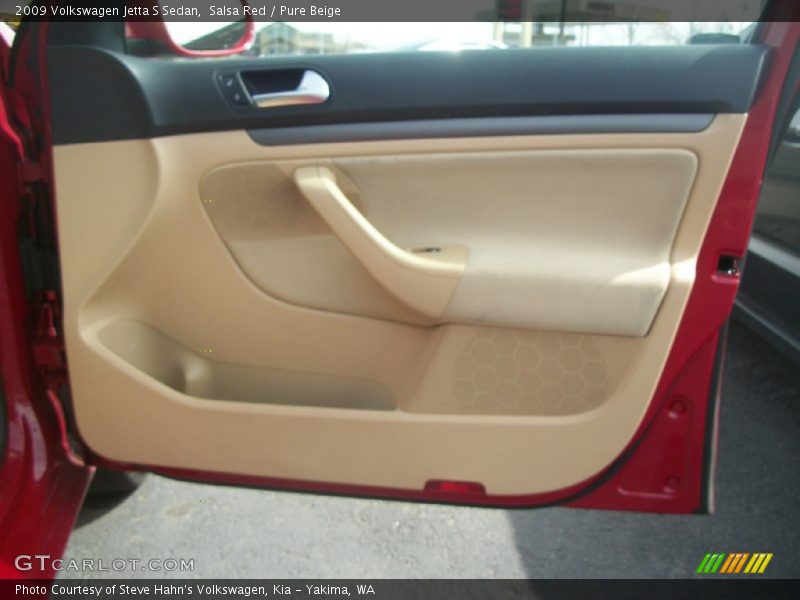 Salsa Red / Pure Beige 2009 Volkswagen Jetta S Sedan