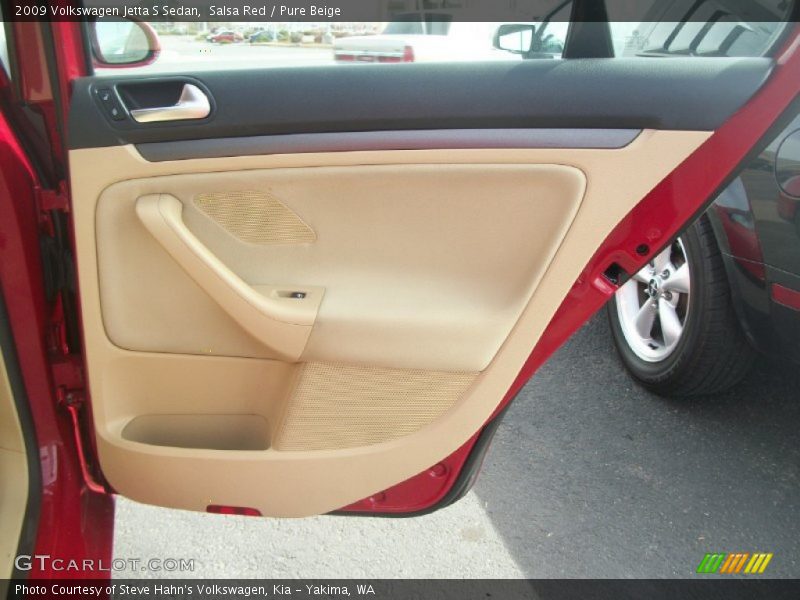 Salsa Red / Pure Beige 2009 Volkswagen Jetta S Sedan