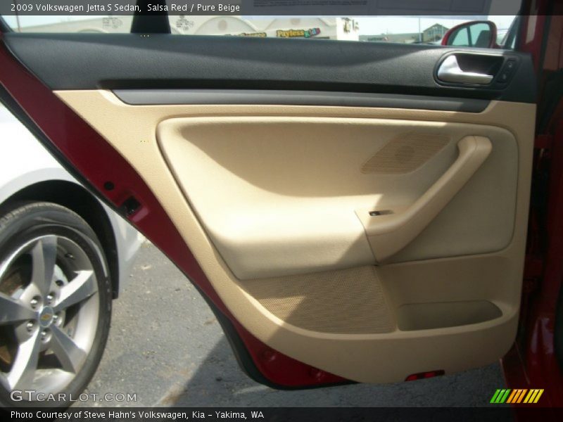 Salsa Red / Pure Beige 2009 Volkswagen Jetta S Sedan