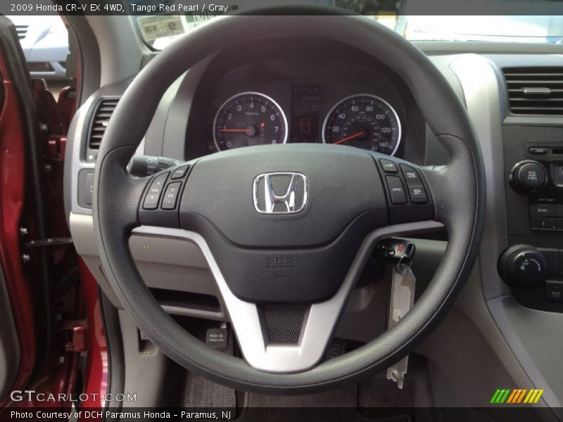 Tango Red Pearl / Gray 2009 Honda CR-V EX 4WD