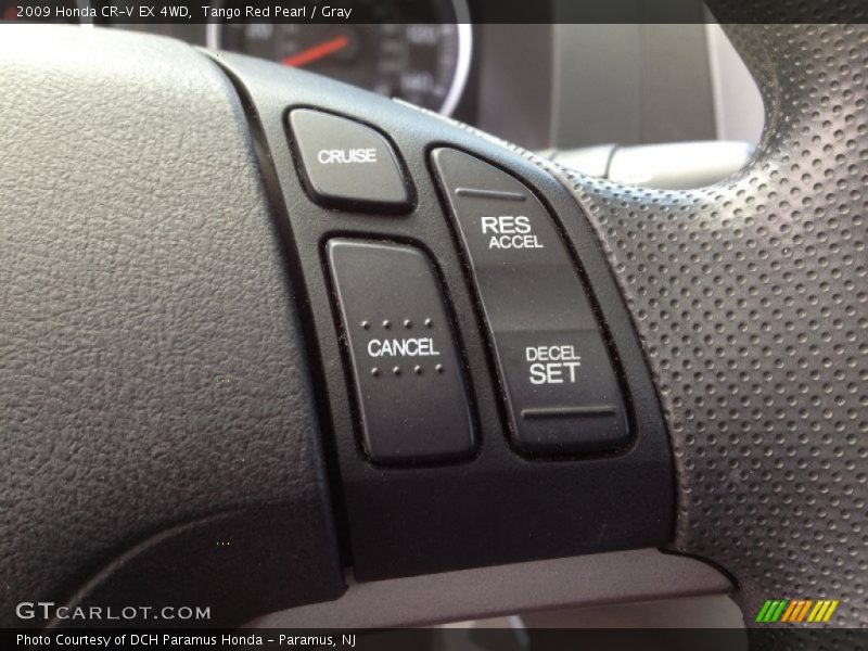 Tango Red Pearl / Gray 2009 Honda CR-V EX 4WD