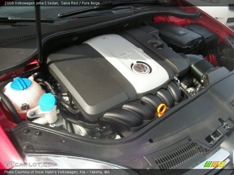 Salsa Red / Pure Beige 2009 Volkswagen Jetta S Sedan