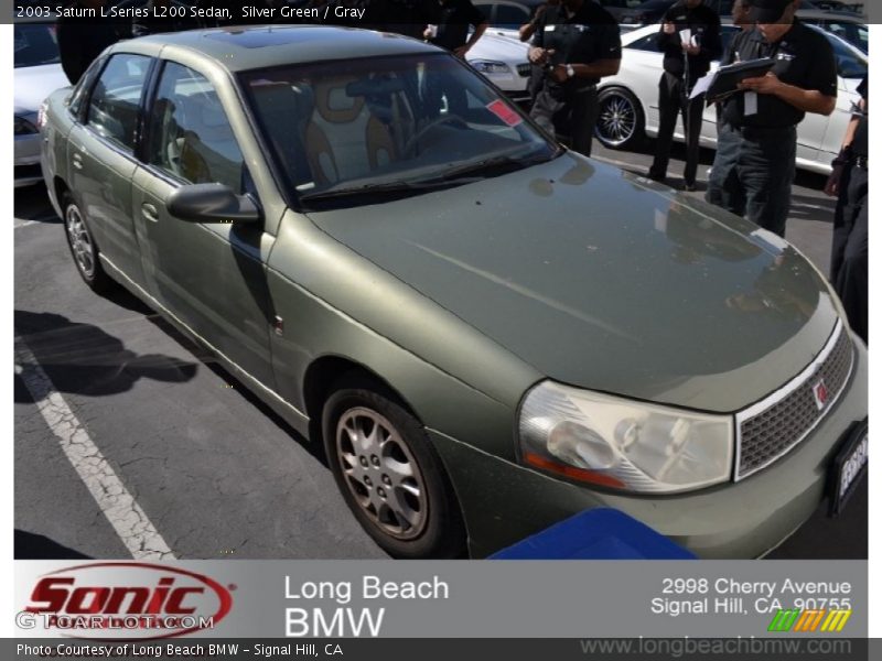 Silver Green / Gray 2003 Saturn L Series L200 Sedan