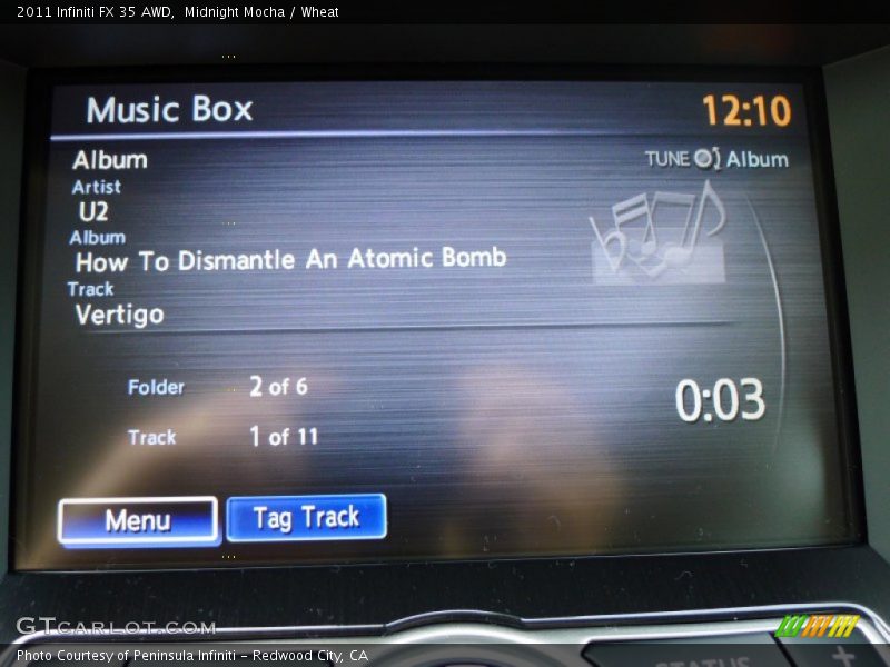 Midnight Mocha / Wheat 2011 Infiniti FX 35 AWD