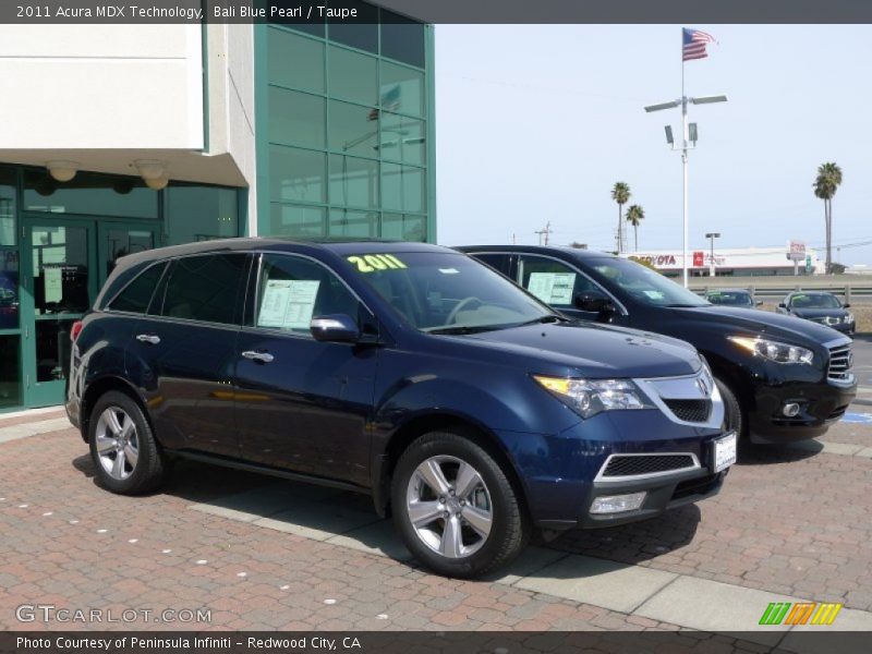 Bali Blue Pearl / Taupe 2011 Acura MDX Technology