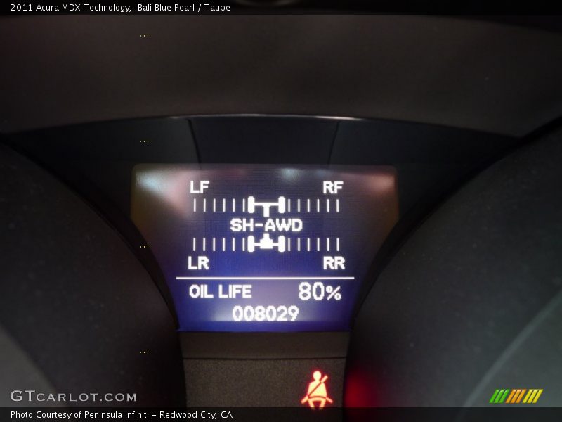 Bali Blue Pearl / Taupe 2011 Acura MDX Technology