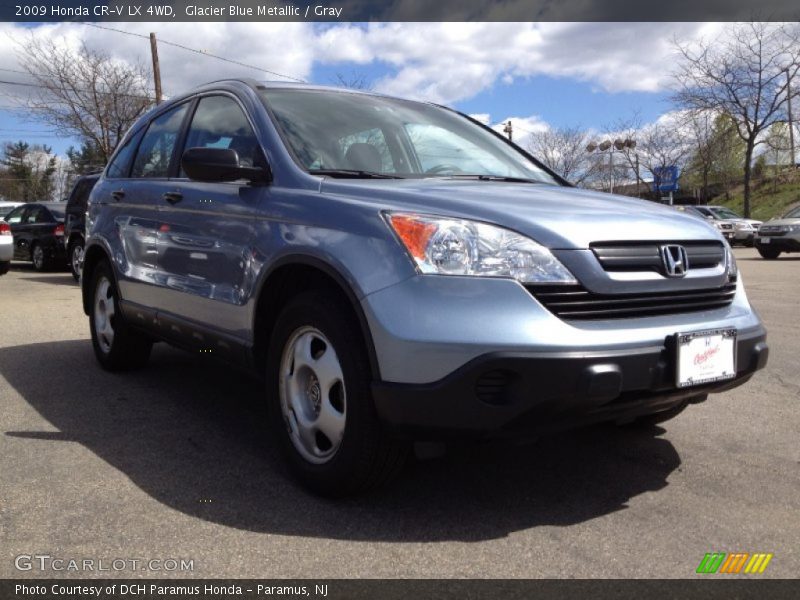 Glacier Blue Metallic / Gray 2009 Honda CR-V LX 4WD