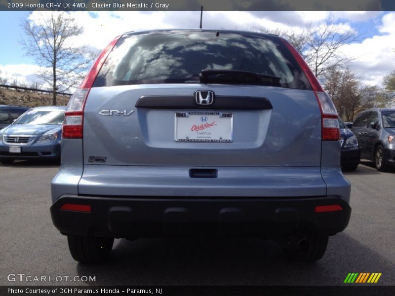 Glacier Blue Metallic / Gray 2009 Honda CR-V LX 4WD