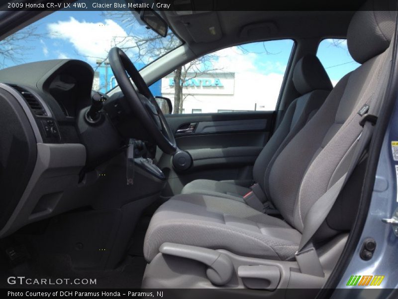 Glacier Blue Metallic / Gray 2009 Honda CR-V LX 4WD