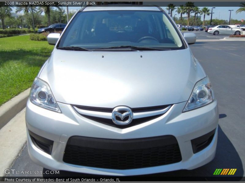 Sunlight Silver / Black 2008 Mazda MAZDA5 Sport