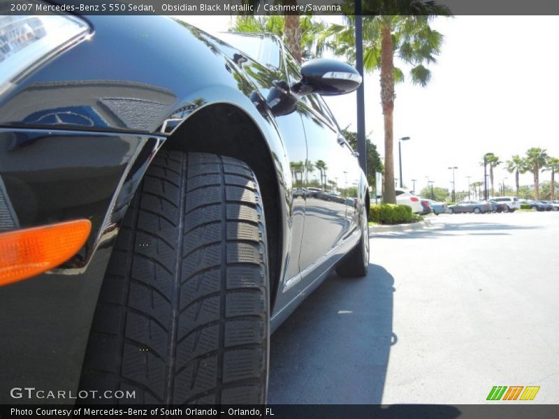 Obsidian Black Metallic / Cashmere/Savanna 2007 Mercedes-Benz S 550 Sedan