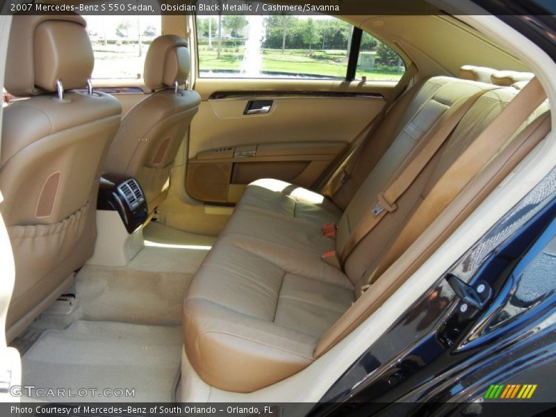 Obsidian Black Metallic / Cashmere/Savanna 2007 Mercedes-Benz S 550 Sedan