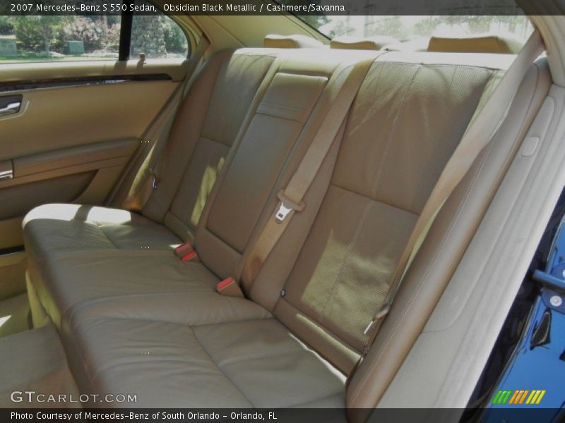 Obsidian Black Metallic / Cashmere/Savanna 2007 Mercedes-Benz S 550 Sedan