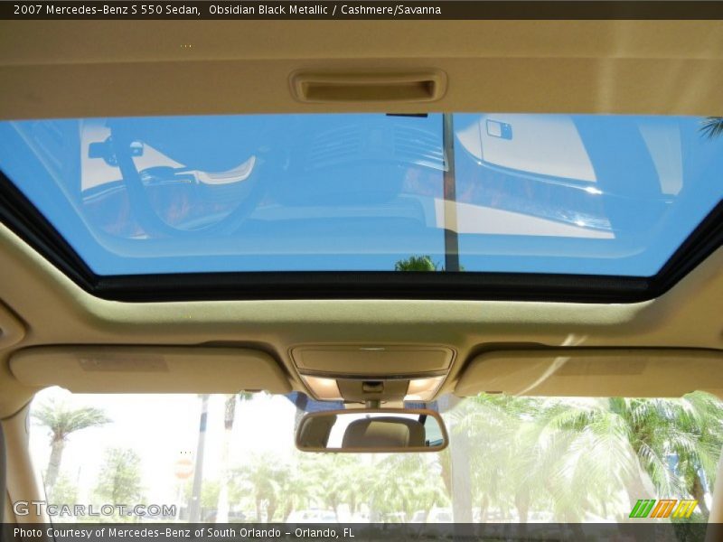 Obsidian Black Metallic / Cashmere/Savanna 2007 Mercedes-Benz S 550 Sedan