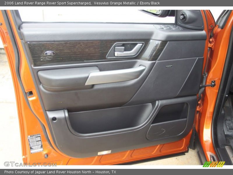 Vesuvius Orange Metallic / Ebony Black 2006 Land Rover Range Rover Sport Supercharged