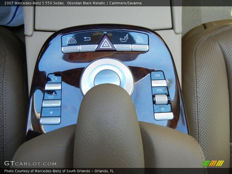 Obsidian Black Metallic / Cashmere/Savanna 2007 Mercedes-Benz S 550 Sedan