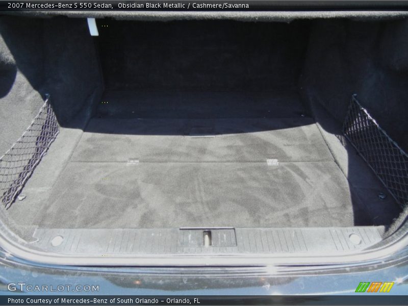 Obsidian Black Metallic / Cashmere/Savanna 2007 Mercedes-Benz S 550 Sedan