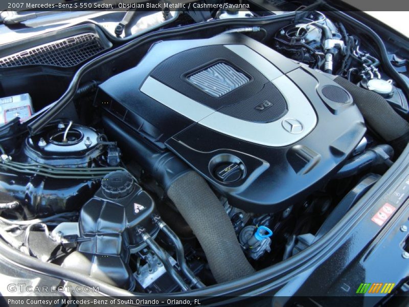 Obsidian Black Metallic / Cashmere/Savanna 2007 Mercedes-Benz S 550 Sedan