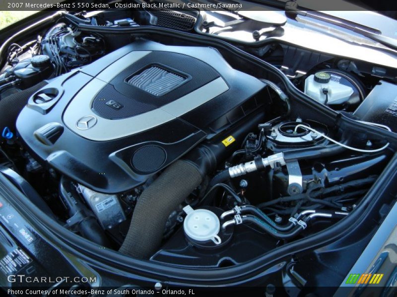 Obsidian Black Metallic / Cashmere/Savanna 2007 Mercedes-Benz S 550 Sedan