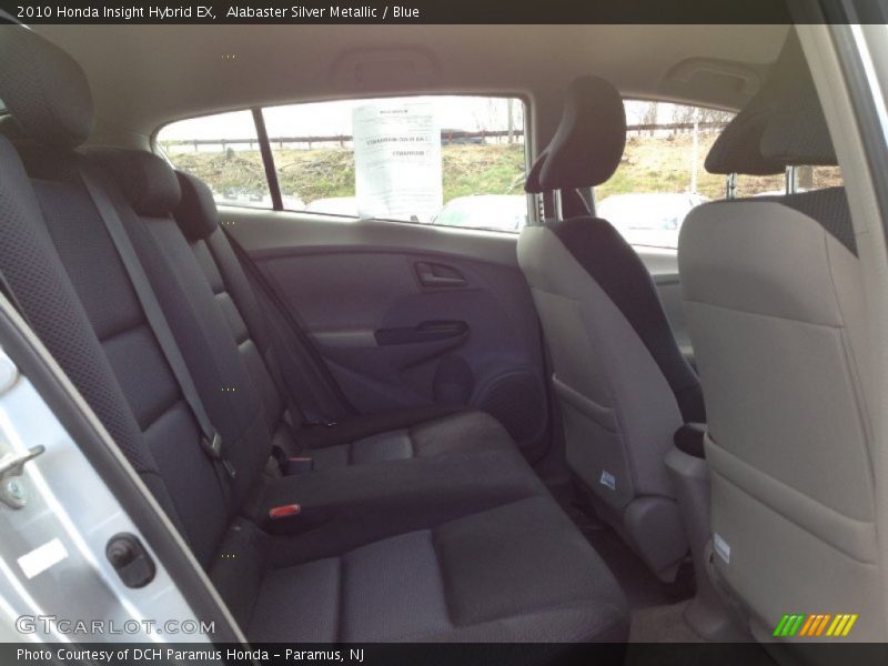 Alabaster Silver Metallic / Blue 2010 Honda Insight Hybrid EX