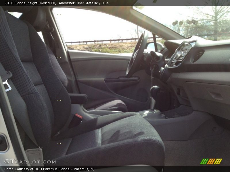 Alabaster Silver Metallic / Blue 2010 Honda Insight Hybrid EX