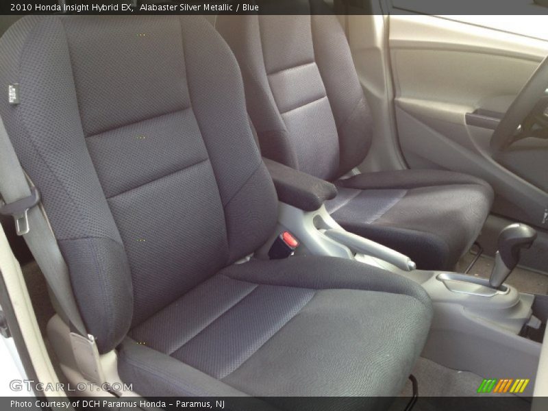 Alabaster Silver Metallic / Blue 2010 Honda Insight Hybrid EX