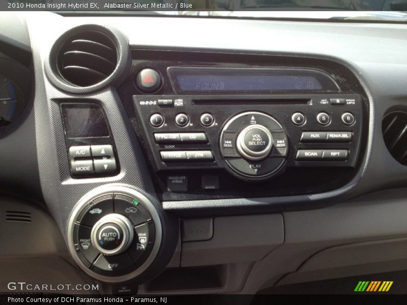 Controls of 2010 Insight Hybrid EX