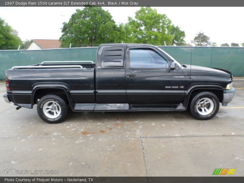Black / Mist Gray 1997 Dodge Ram 1500 Laramie SLT Extended Cab 4x4