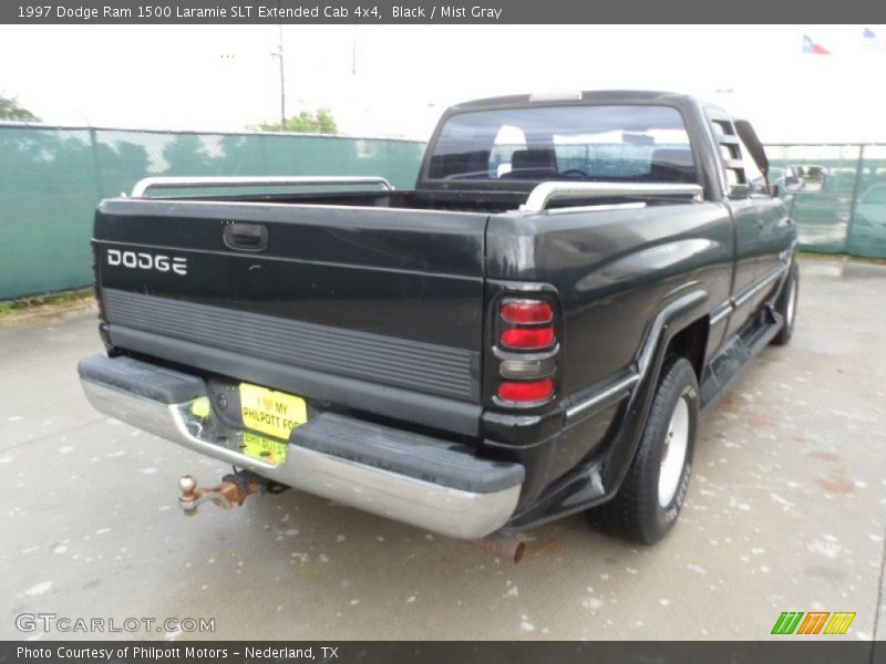 Black / Mist Gray 1997 Dodge Ram 1500 Laramie SLT Extended Cab 4x4