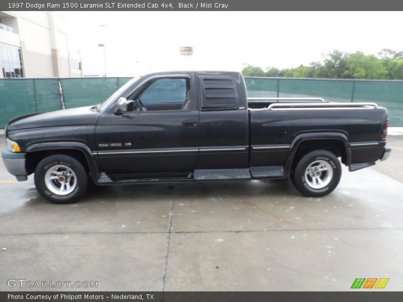 Black / Mist Gray 1997 Dodge Ram 1500 Laramie SLT Extended Cab 4x4